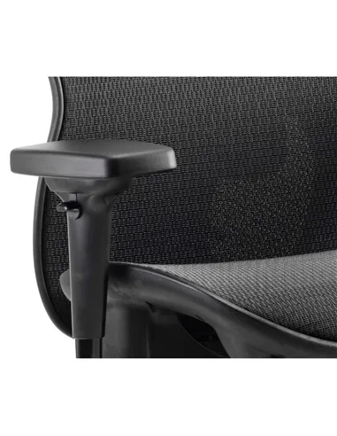 Dynamic Stealth Shadow Ergo Posture Heavy Duty Office Chair Black Mesh Seat KC0159