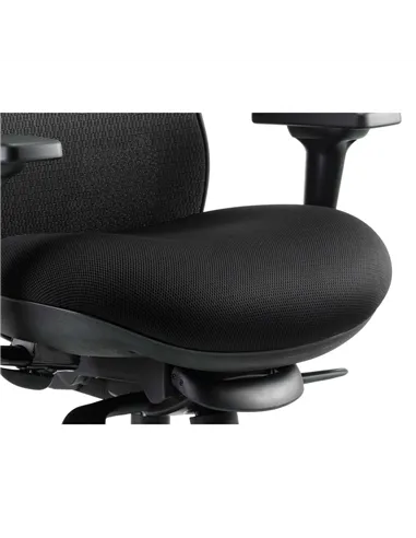 Dynamic Stealth Shadow Ergo Posture Heavy Duty Office Chair Black Airmesh Seat PO000019