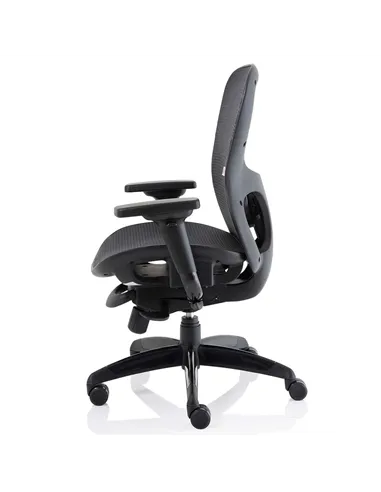 Dynamic Stealth Shadow Ergo Posture Heavy Duty Office Chair Black Mesh Seat And Back PO000021