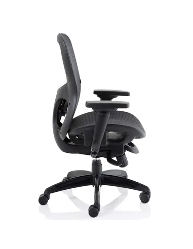 Dynamic Stealth Shadow Ergo Posture Heavy Duty Office Chair Black Mesh Seat And Back PO000021