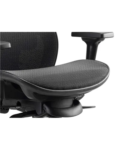 Dynamic Stealth Shadow Ergo Posture Heavy Duty Office Chair Black Mesh Seat And Back PO000021