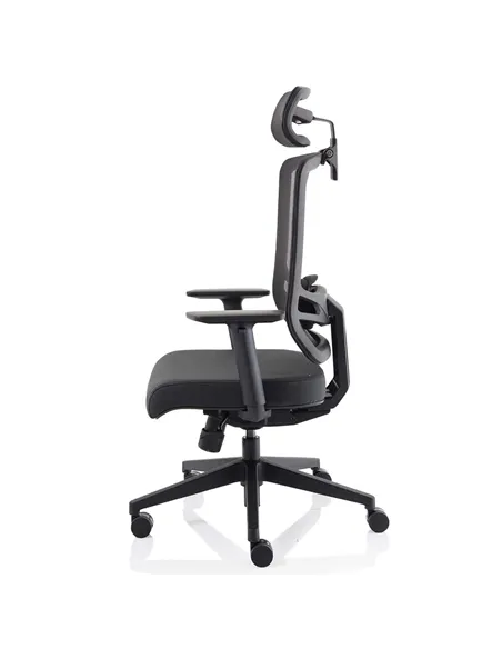 Dynamic Ergo Twist Office Chair Black Fabric Seat Mesh Back with Headrest KC0298