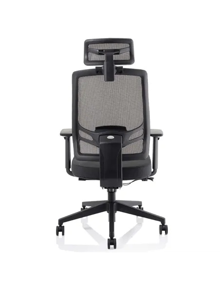 Dynamic Ergo Twist Office Chair Black Fabric Seat Mesh Back with Headrest KC0298