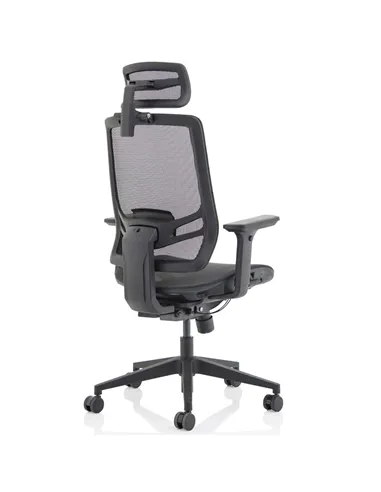 Dynamic Ergo Twist Office Chair Black Mesh Seat Mesh Back with Headrest KC0299
