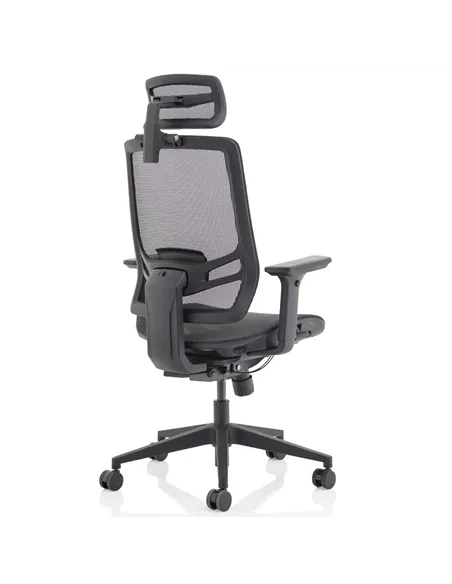 Dynamic Ergo Twist Office Chair Black Mesh Seat Mesh Back with Headrest KC0299