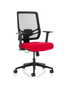Dynamic Ergo Twist Office Chair Bespoke Fabric Seat Bergamot Cherry Mesh Back KCUP1892
