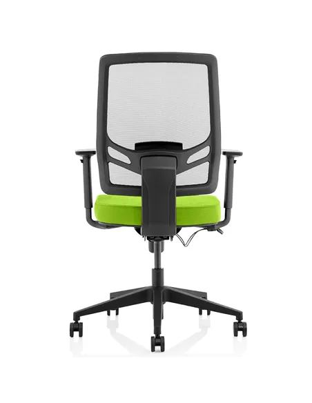 Dynamic Ergo Twist Office Chair Bespoke Fabric Seat Myrrh Green Mesh Back KCUP1893