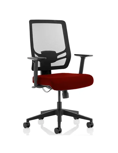 Dynamic Ergo Twist Office Chair Bespoke Fabric Seat Ginseng Chilli Mesh Back KCUP1897