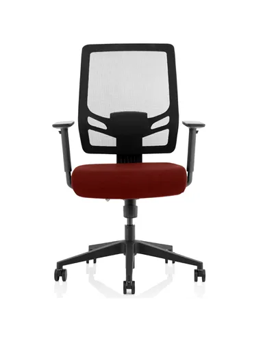 Dynamic Ergo Twist Office Chair Bespoke Fabric Seat Ginseng Chilli Mesh Back KCUP1897