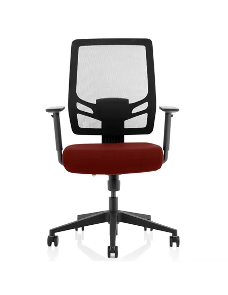 Dynamic Ergo Twist Office Chair Bespoke Fabric Seat Ginseng Chilli Mesh Back KCUP1897