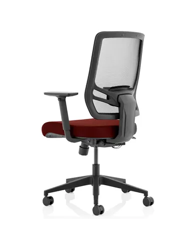 Dynamic Ergo Twist Office Chair Bespoke Fabric Seat Ginseng Chilli Mesh Back KCUP1897