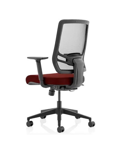Dynamic Ergo Twist Office Chair Bespoke Fabric Seat Ginseng Chilli Mesh Back KCUP1897