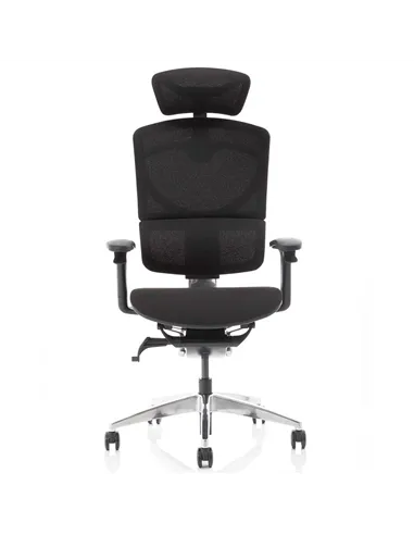 Dynamic Ergo Click Posture Office Chair Plus Black FabriMesh With Headrest PO000062