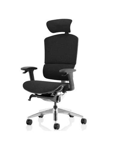 Dynamic Ergo Click Posture Office Chair Plus Black FabriMesh With Headrest PO000062