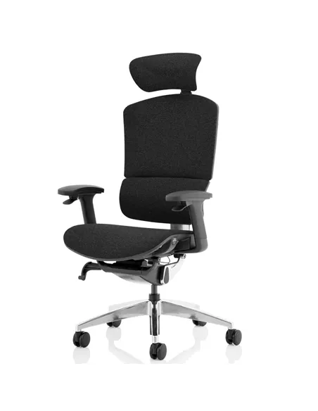 Dynamic Ergo Click Posture Office Chair Plus Black FabriMesh With Headrest PO000062