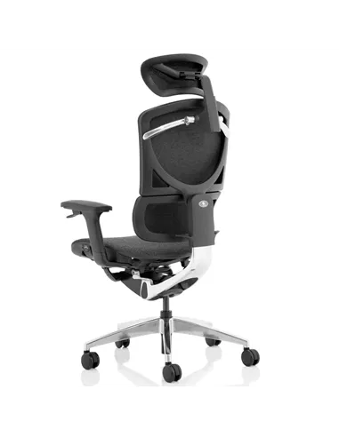Dynamic Ergo Click Posture Office Chair Plus Grey Fabrimesh with Headrest PO000064