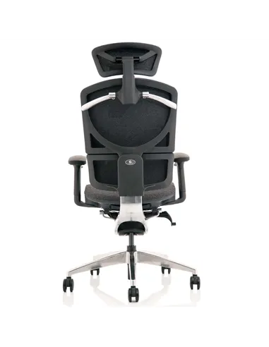 Dynamic Ergo Click Posture Office Chair Plus Grey Fabrimesh with Headrest PO000064