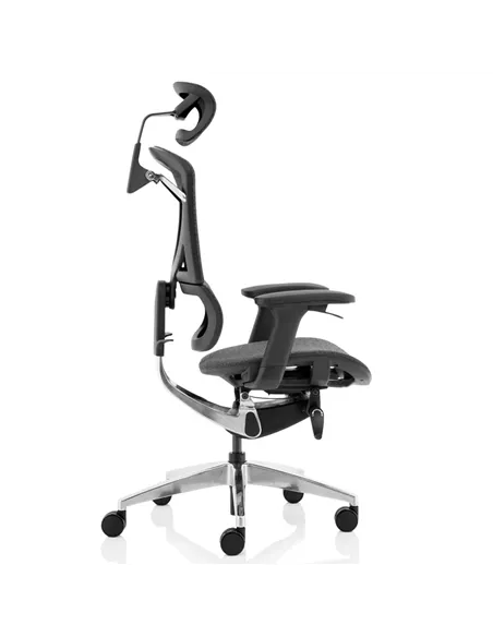 Dynamic Ergo Click Posture Office Chair Plus Grey Fabrimesh with Headrest PO000064