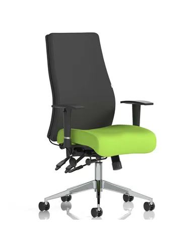 Dynamic Onyx Posture Office Chair Bespoke Colour Seat Without Headrest Myrrh Green KCUP0426