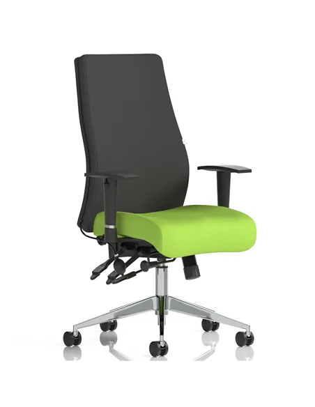 Dynamic Onyx Posture Office Chair Bespoke Colour Seat Without Headrest Myrrh Green KCUP0426