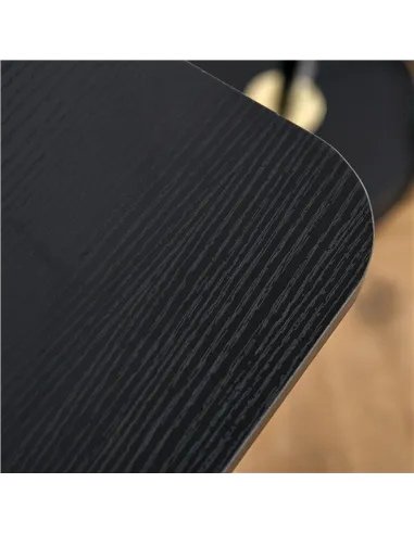 HOMCOM Writing Desk Computer Table Home Office PC Laptop Workstation Storage Shelf 84L x 45W cm Black