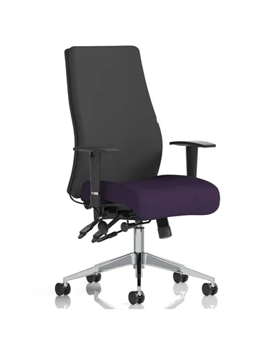 Dynamic Onyx Posture Office Chair Bespoke Colour Seat Without Headrest Tansy Purple KCUP0432