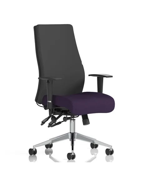 Dynamic Onyx Posture Office Chair Bespoke Colour Seat Without Headrest Tansy Purple KCUP0432