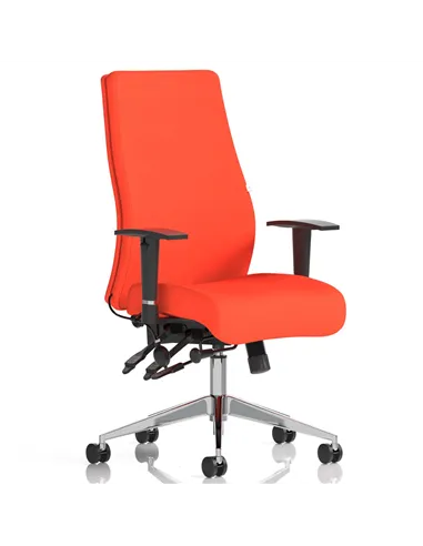 Dynamic Onyx Posture Office Chair Bespoke Colour Without Headrest Tabasco Orange KCUP0444