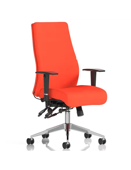 Dynamic Onyx Posture Office Chair Bespoke Colour Without Headrest Tabasco Orange KCUP0444