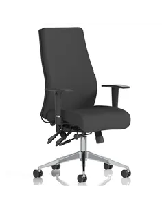 Dynamic Onyx Ergo Posture Desk Chair Black Fabric Without Headrest With Arms OP000095
