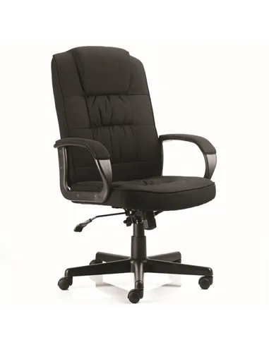 Dynamic Moore Executive Office Chair Black Fabric With Arms EX000043