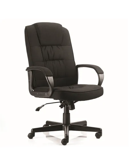 Dynamic Moore Executive Office Chair Black Fabric With Arms EX000043