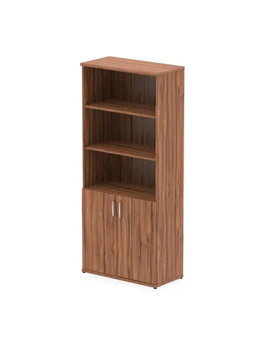 Dynamic Impulse 2000mm Open Shelves Cupboard Walnut I000107