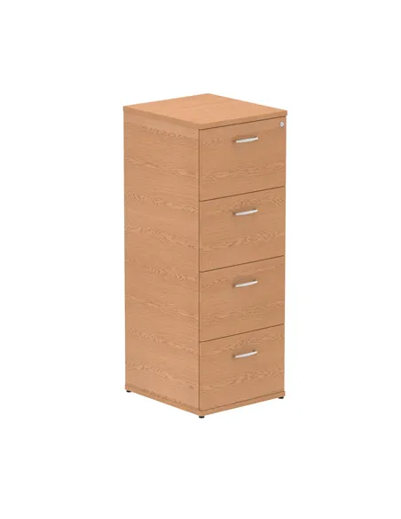 Dynamic Impulse 4 Drawer Filing Cabinet Oak I000782