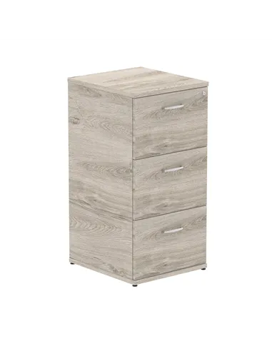 Dynamic Impulse 3 Drawer Filing Cabinet Grey Oak I003242