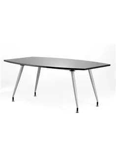 Dynamic High Gloss 1800mm Writable Boardroom Table Black Top I003056
