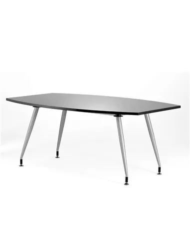 Dynamic High Gloss 1800mm Writable Boardroom Table Black Top I003056