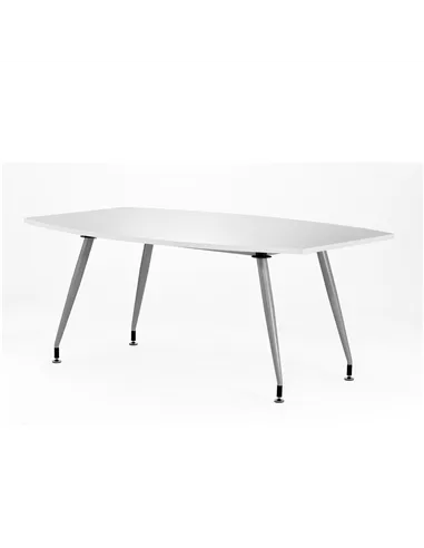 Dynamic High Gloss 1800mm Writable Boardroom Table White Top I003057