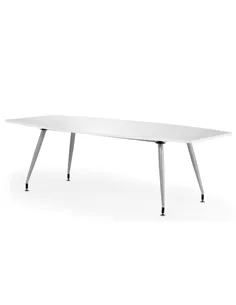 Dynamic High Gloss 2400mm Writable Boardroom Table White Top I003059