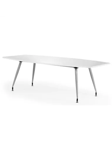Dynamic High Gloss 2400mm Writable Boardroom Table White Top I003059