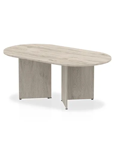 Dynamic Impulse 1800mm Boardroom Table Grey Top Arrowhead Leg I003277