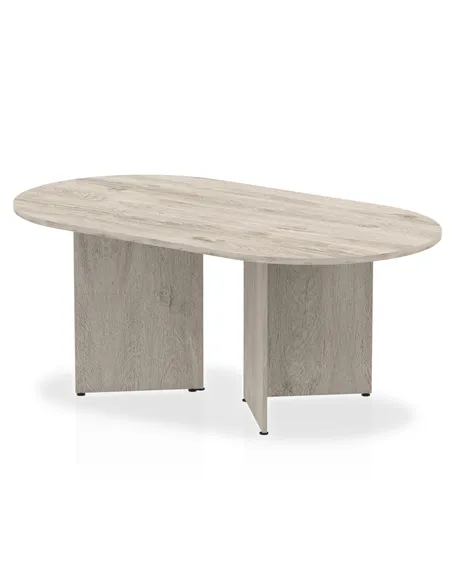 Dynamic Impulse 1800mm Boardroom Table Grey Top Arrowhead Leg I003277