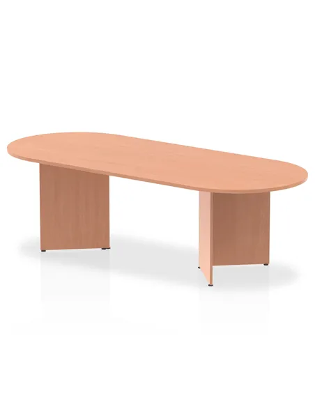 Dynamic Impulse 2400mm Boardroom Table Beech Top Arrowhead Leg I003410