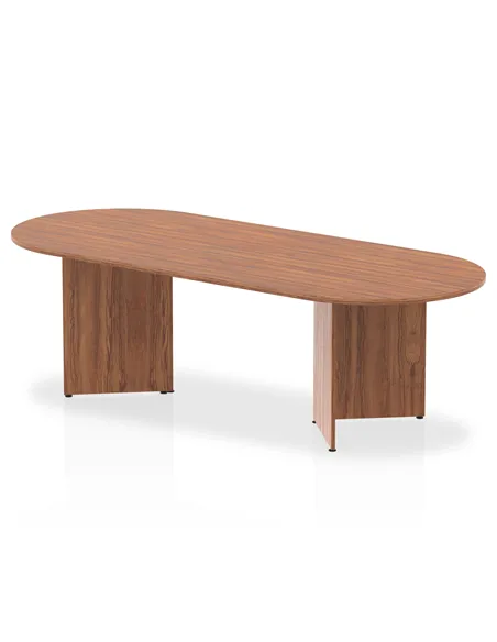 Dynamic Impulse 2400mm Boardroom Table Walnut Top Arrowhead Leg I003414