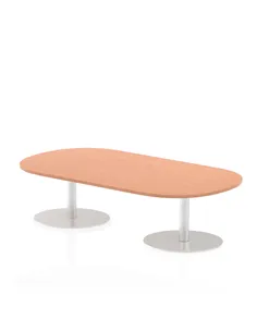 Dynamic Italia 1800mm Poseur Boardroom Table Beech Top 475mm High Leg ITL0172