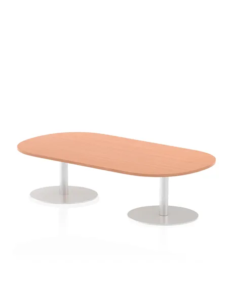 Dynamic Italia 1800mm Poseur Boardroom Table Beech Top 475mm High Leg ITL0172