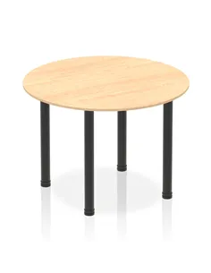 Dynamic Impulse 1000mm Round Table Maple Top Black Post Leg I004196