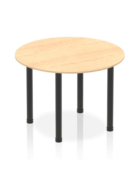 Dynamic Impulse 1000mm Round Table Maple Top Black Post Leg I004196
