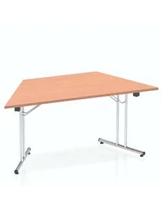 Dynamic Impulse 1600mm Folding Trapezium Table Beech Top I000693