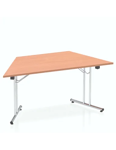 Dynamic Impulse 1600mm Folding Trapezium Table Beech Top I000693